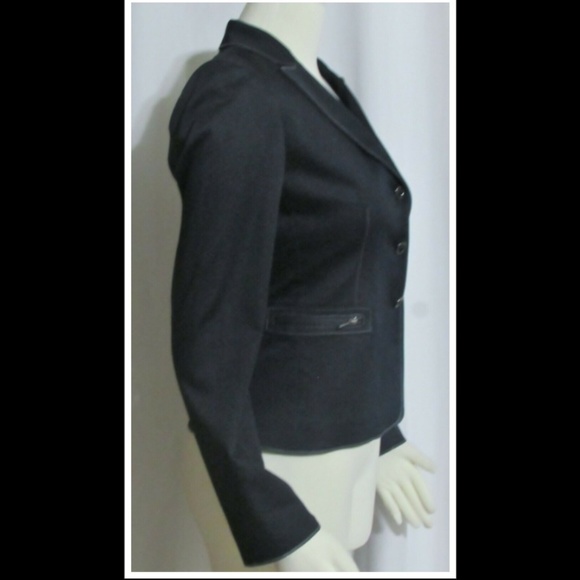 NEW TAHARI Black Stretch Short Blazer Jacket 2 - Picture 3 of 5